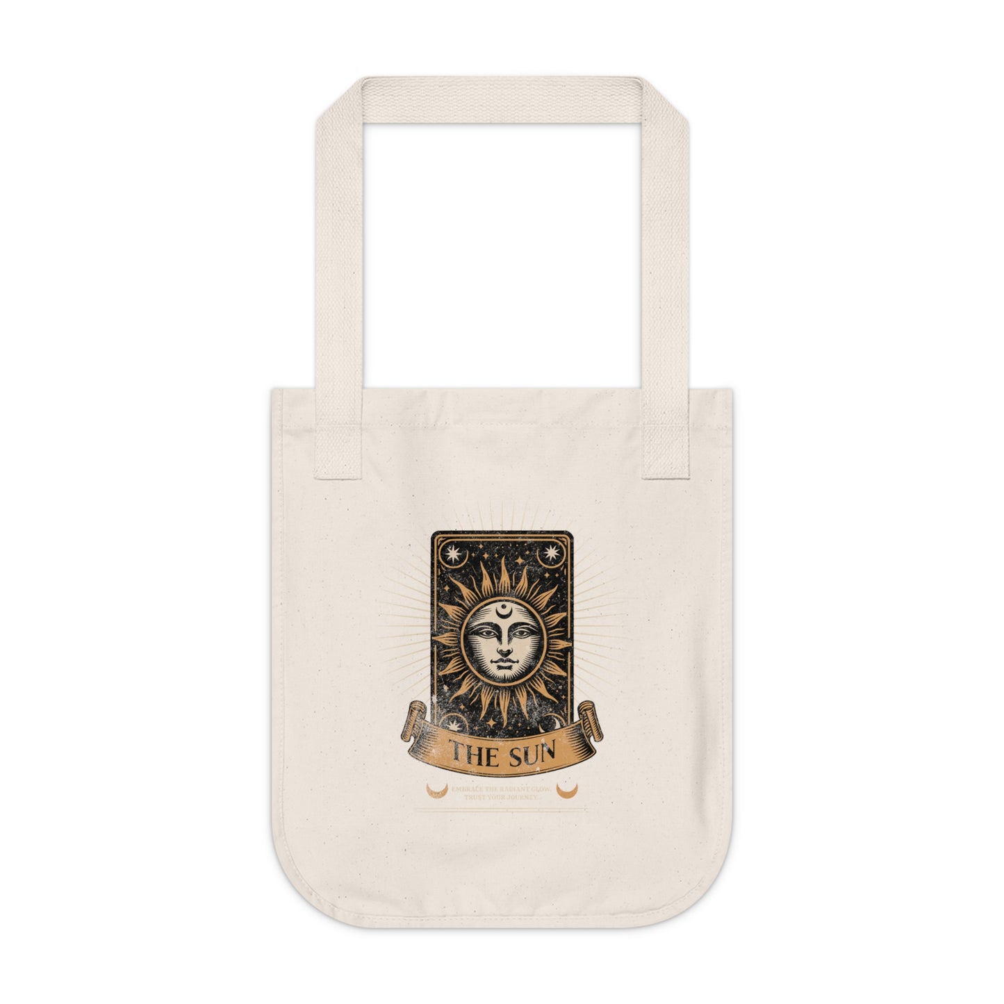 Tote Bag — Vintage Tarot 'The Sun' Organic Canvas Tote