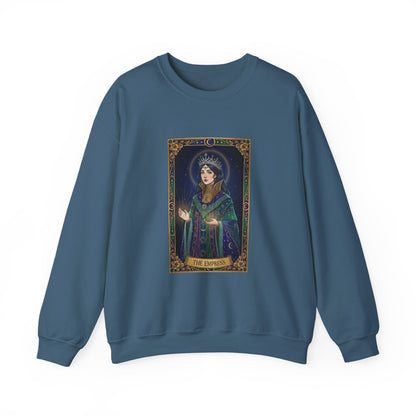 Mystic Empress Tarot Crewneck Sweatshirt | classic tarot style, modern tarot apparel