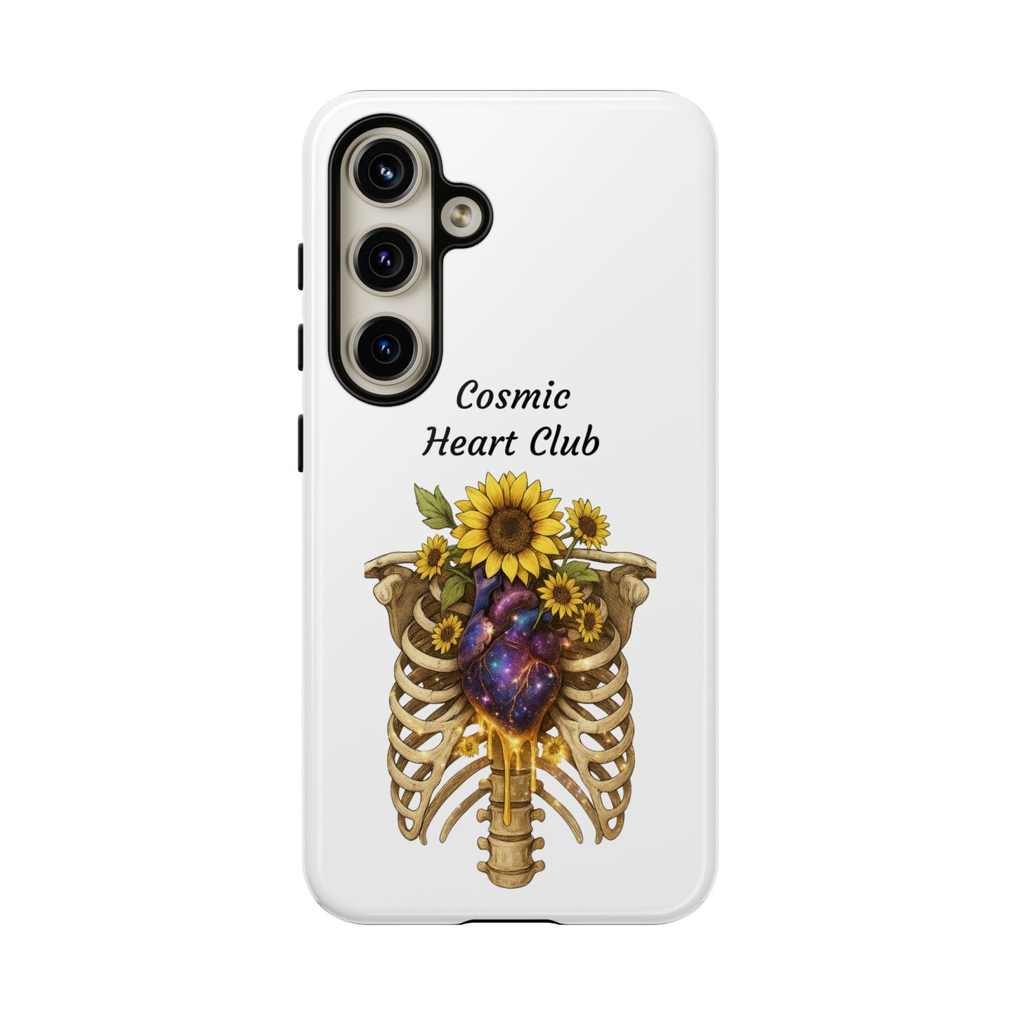 Tough Cases - 'Cosmic Heart Club' Floral Ribcage Phone Case