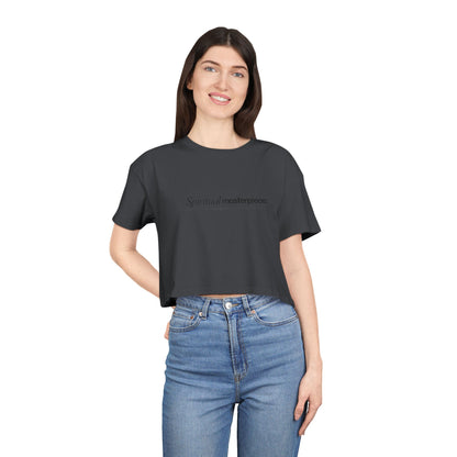 "Spiritual Masterpiece." Crop Tee — Inspirational, Intentional Women's Shirt