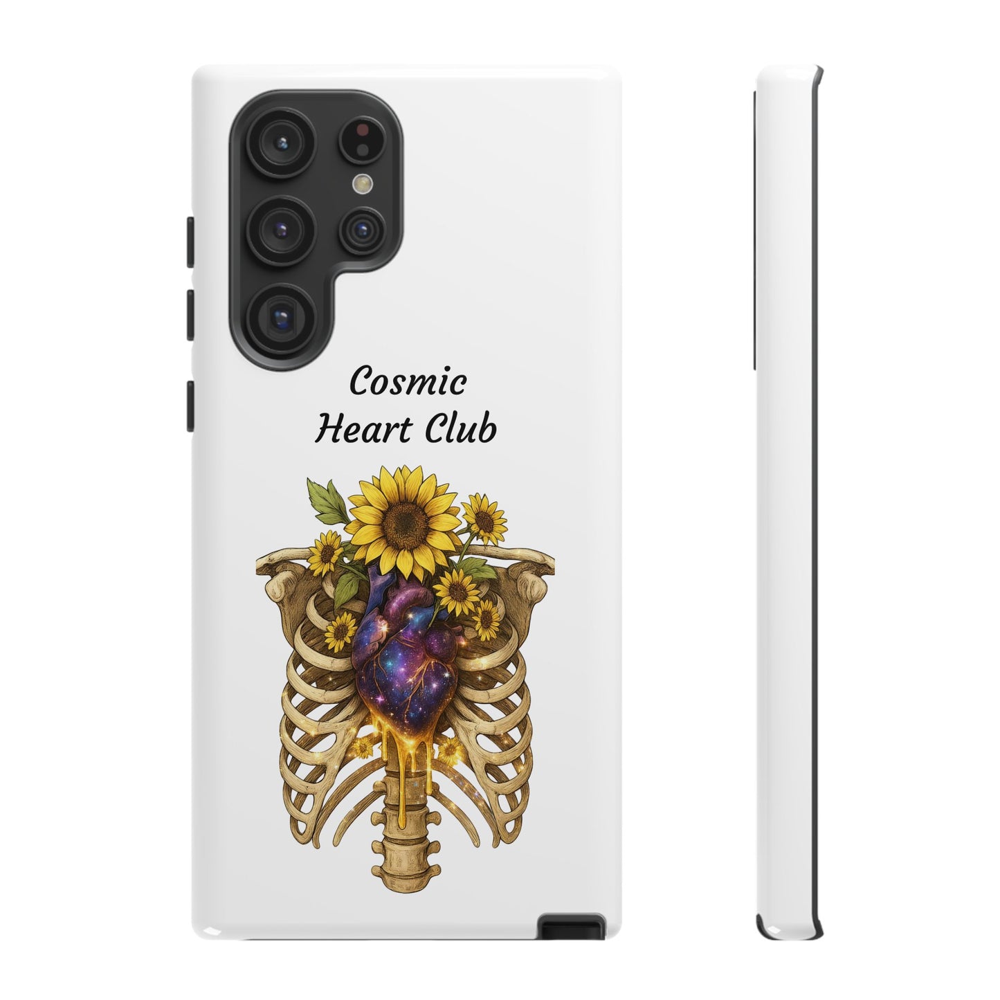 Tough Cases - 'Cosmic Heart Club' Floral Ribcage Phone Case