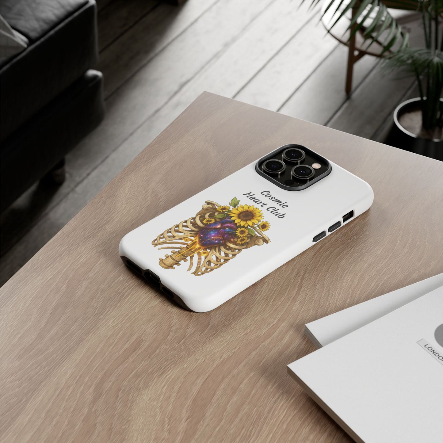 Tough Cases - 'Cosmic Heart Club' Floral Ribcage Phone Case