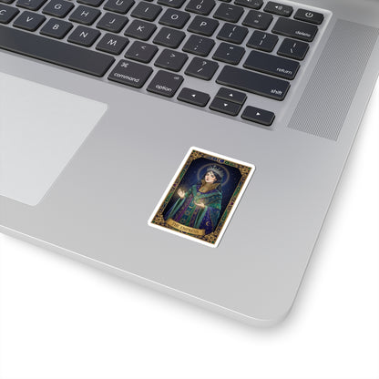 Tarot Empress Illustration Sticker | classic tarot style, arcana art