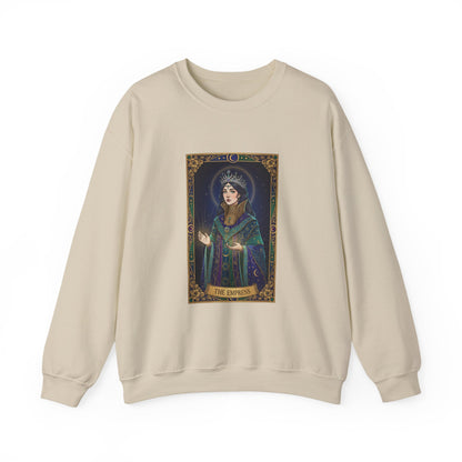 Mystic Empress Tarot Crewneck Sweatshirt | classic tarot style, modern tarot apparel