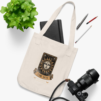 Tote Bag — Vintage Tarot 'The Sun' Organic Canvas Tote