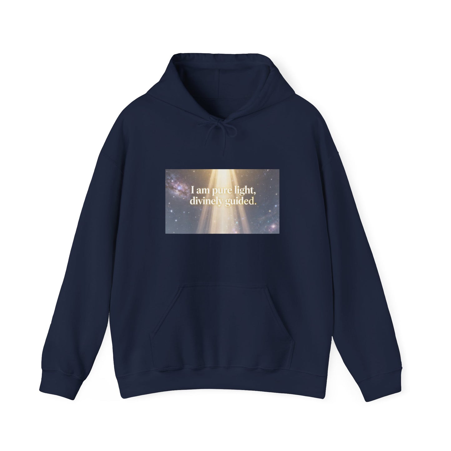 I Am Pure Light Divine Guided | Spiritual Inspirational Graphic Hoodie