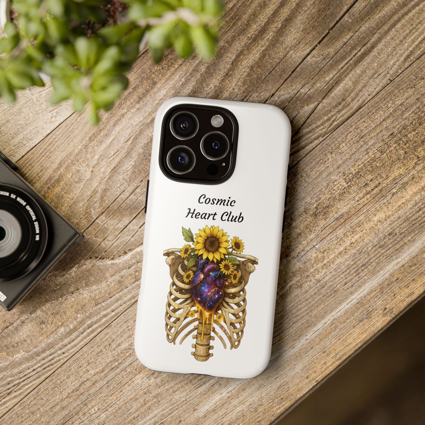 Tough Cases - 'Cosmic Heart Club' Floral Ribcage Phone Case