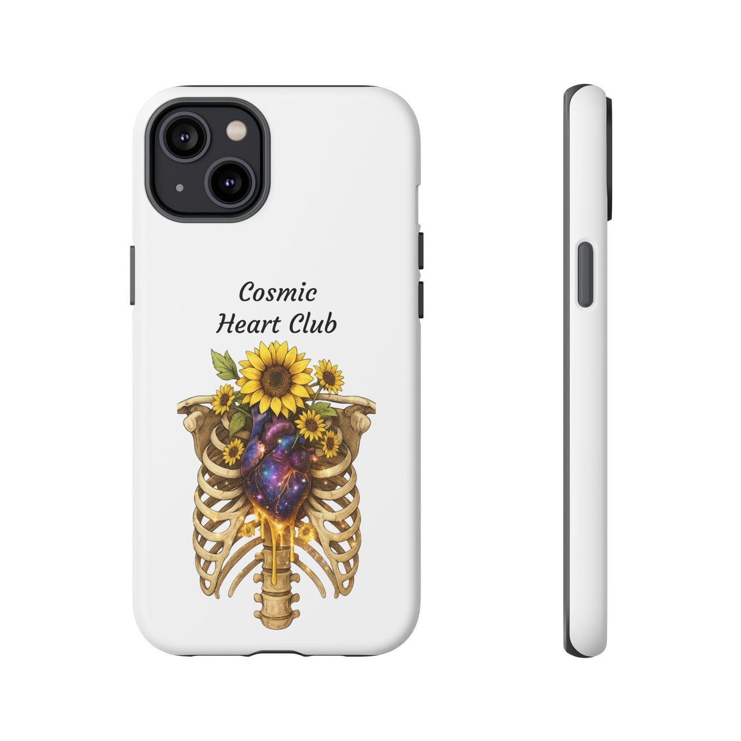Tough Cases - 'Cosmic Heart Club' Floral Ribcage Phone Case