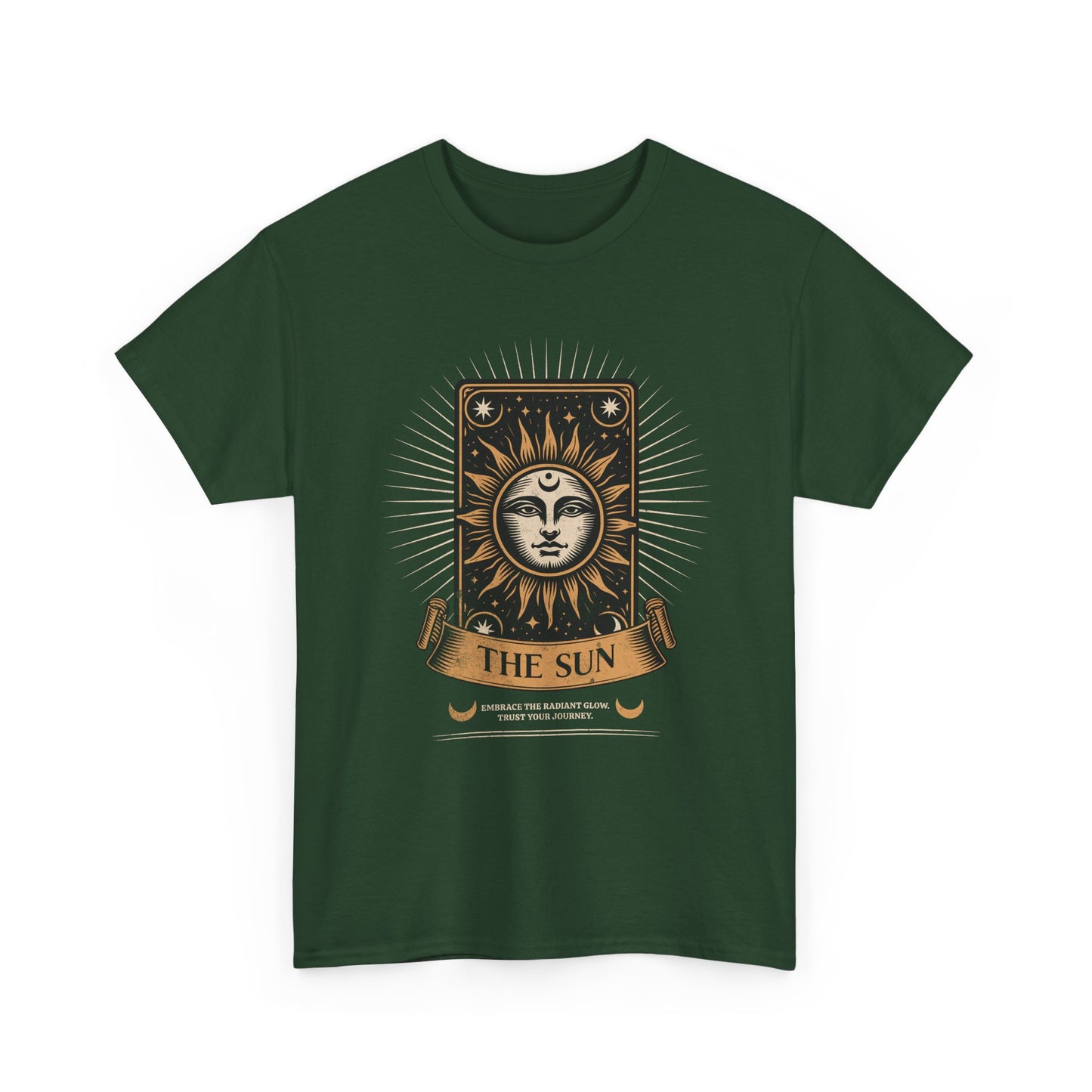 "The Sun" Tarot Tee — Vintage Celestial Sun Card Graphic T-Shirt