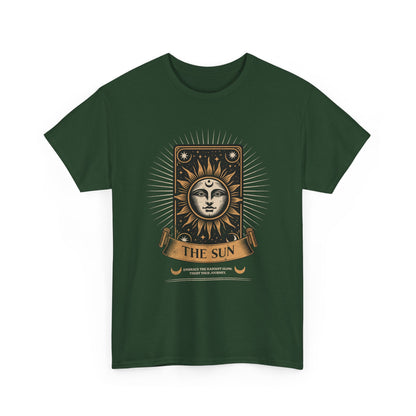 "The Sun" Tarot Tee — Vintage Celestial Sun Card Graphic T-Shirt