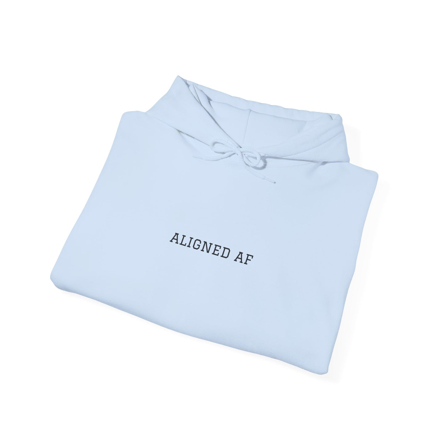 Aligned AF Hoodie | Chakra Spiral Meditation Back Graphic