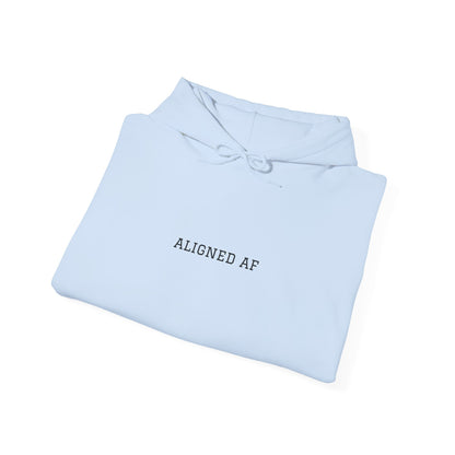 Aligned AF Hoodie | Chakra Spiral Meditation Back Graphic