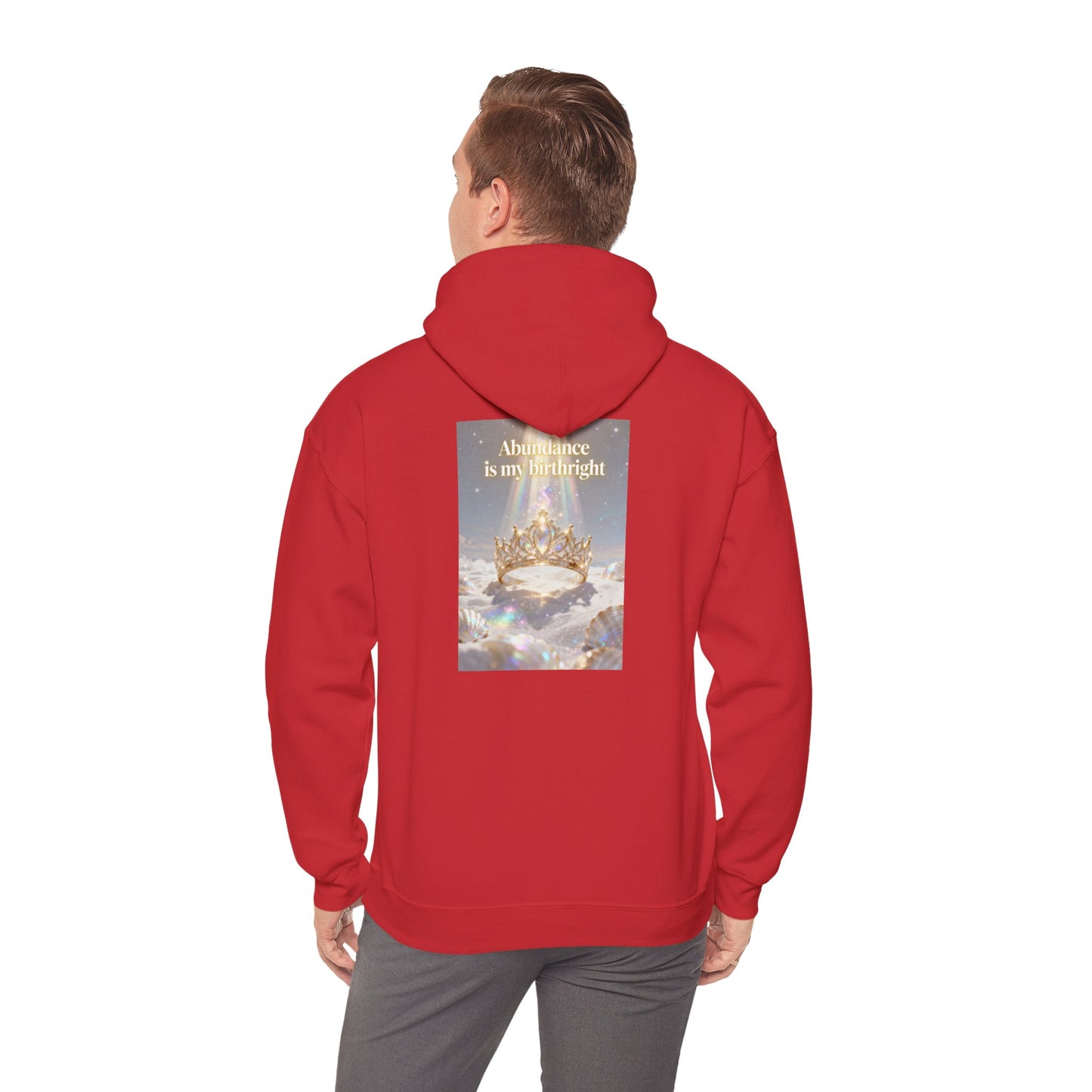 Abundance Is My Birthright Hoodie — Spiritual Affirmation Graphic Hoodie