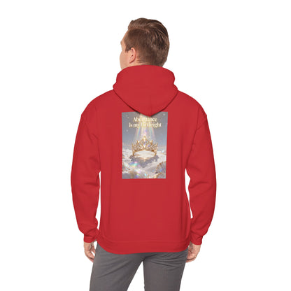 Abundance Is My Birthright Hoodie — Spiritual Affirmation Graphic Hoodie