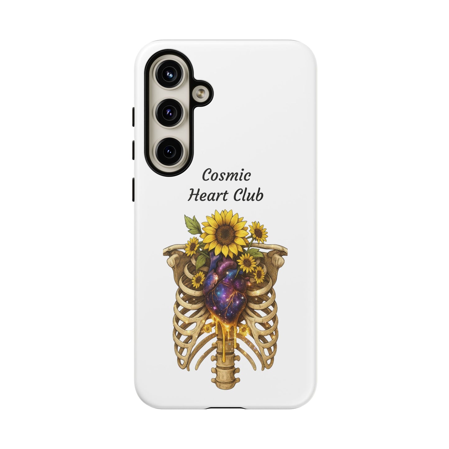 Tough Cases - 'Cosmic Heart Club' Floral Ribcage Phone Case