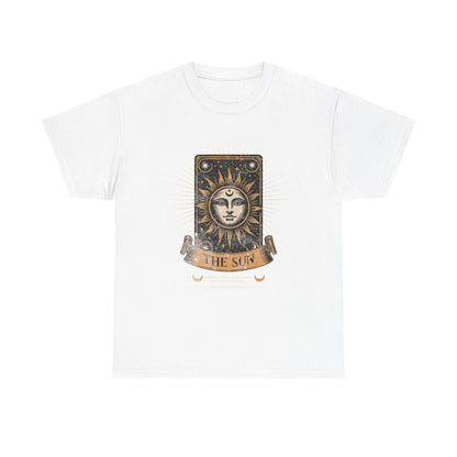 "The Sun" Tarot Tee — Vintage Celestial Sun Card Graphic T-Shirt