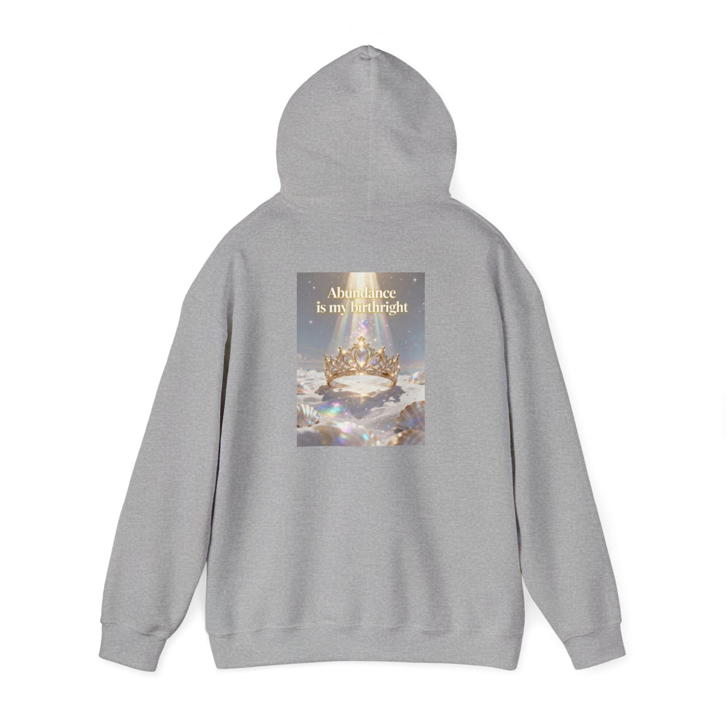 Abundance Is My Birthright Hoodie — Spiritual Affirmation Graphic Hoodie