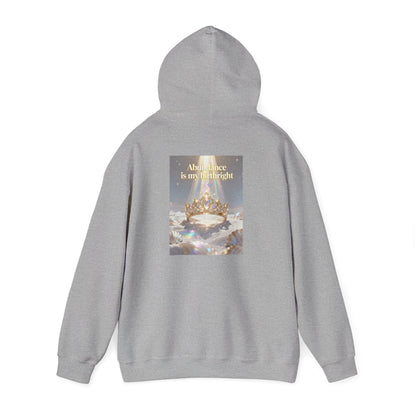 Abundance Is My Birthright Hoodie — Spiritual Affirmation Graphic Hoodie