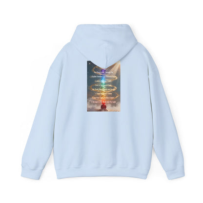Aligned AF Hoodie | Chakra Spiral Meditation Back Graphic