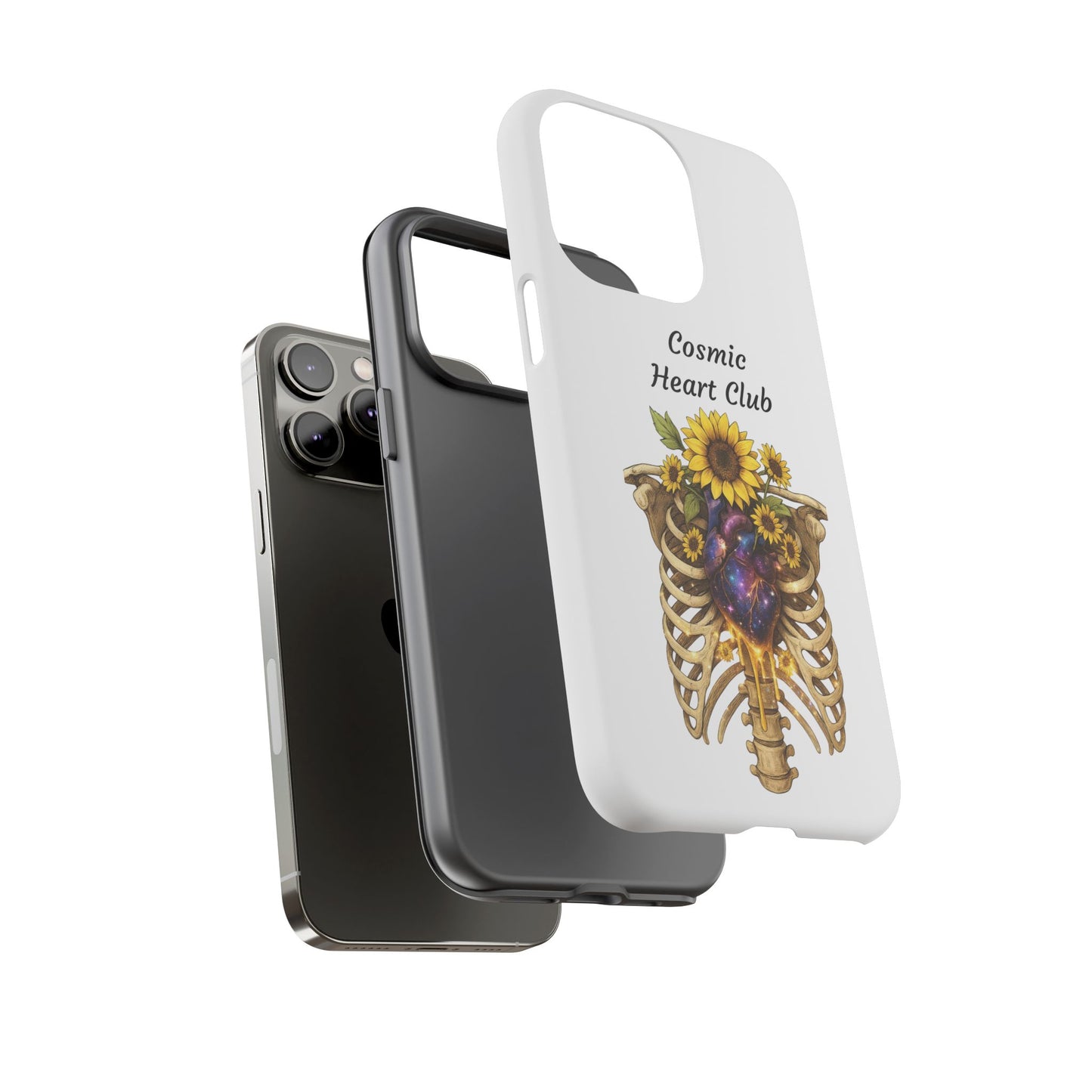 Tough Cases - 'Cosmic Heart Club' Floral Ribcage Phone Case