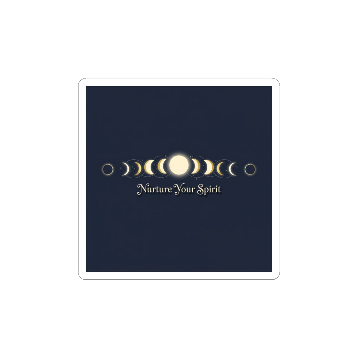Moon Phase Grid Stickers — Lunar Ritual Celestial Wellness Kiss-Cut