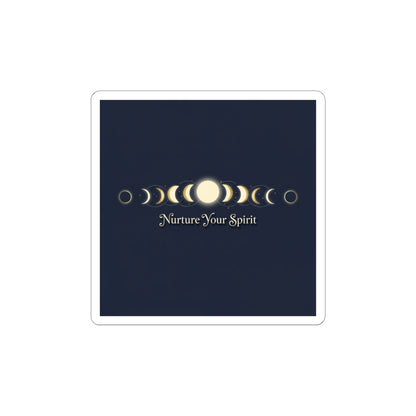 Moon Phase Grid Stickers — Lunar Ritual Celestial Wellness Kiss-Cut