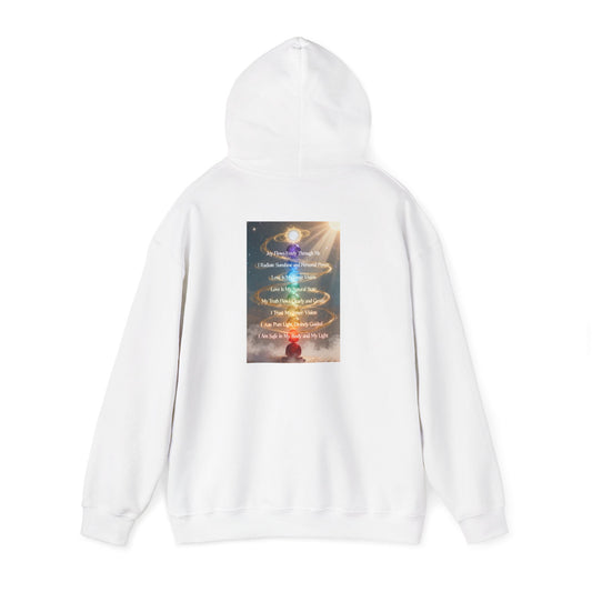 Aligned AF Hoodie | Chakra Spiral Meditation Back Graphic