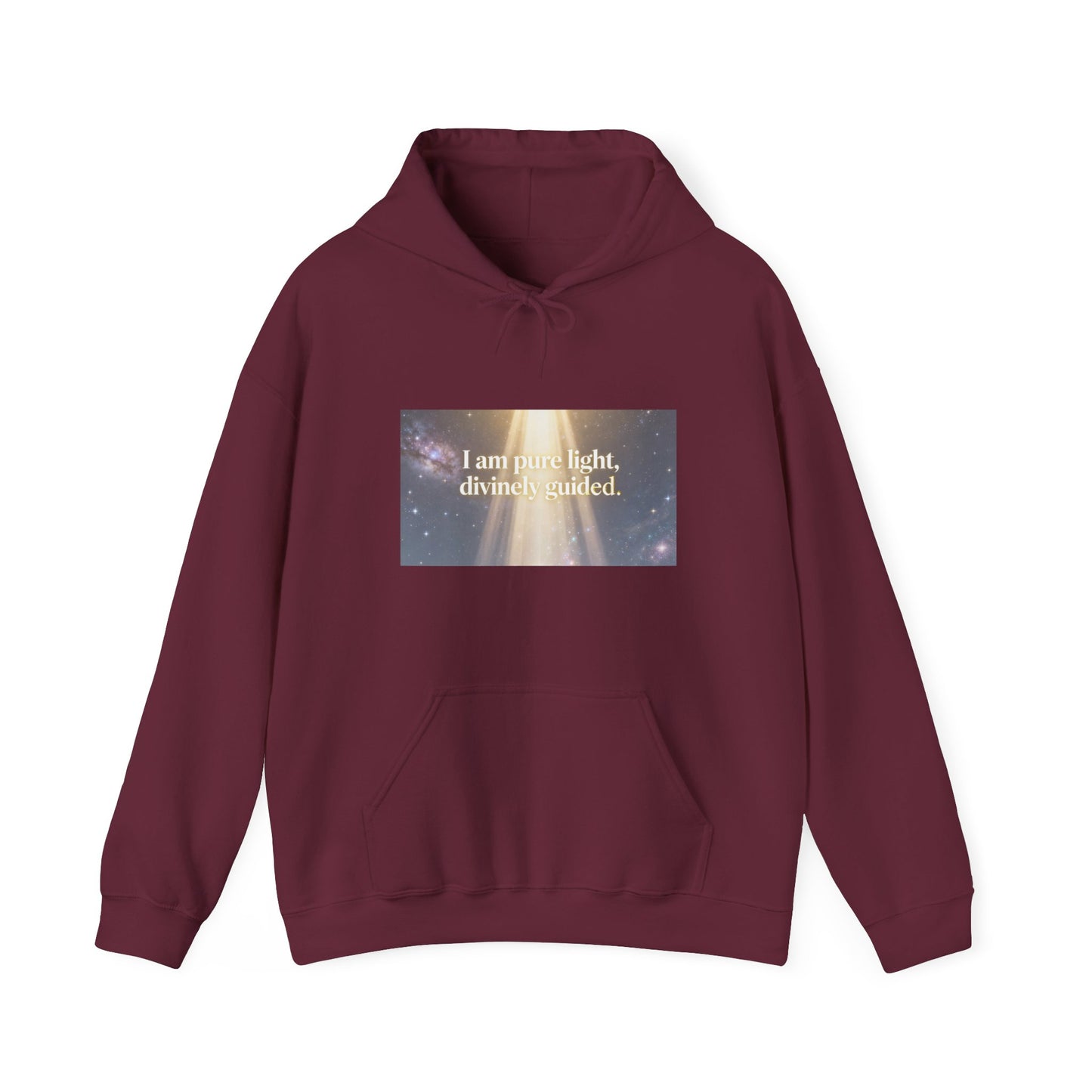 I Am Pure Light Divine Guided | Spiritual Inspirational Graphic Hoodie