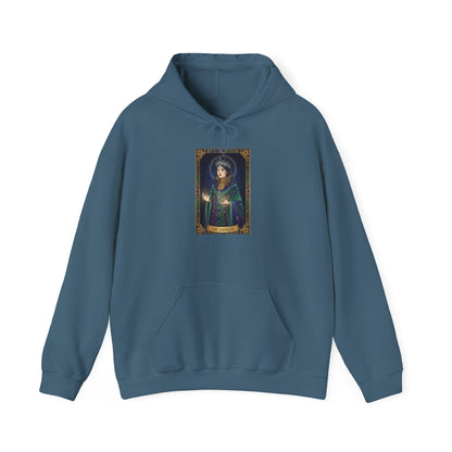 Empress Arcana Portrait Tarot Hoodie | classic tarot style, modern tarot apparel