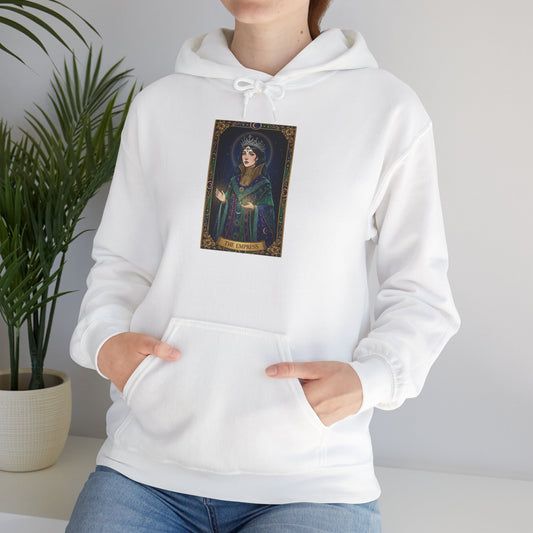 Empress Arcana Portrait Tarot Hoodie | classic tarot style, modern tarot apparel