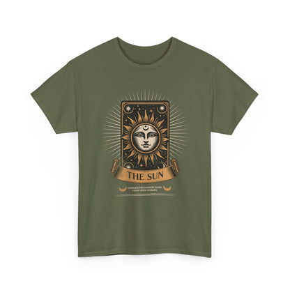 "The Sun" Tarot Tee — Vintage Celestial Sun Card Graphic T-Shirt
