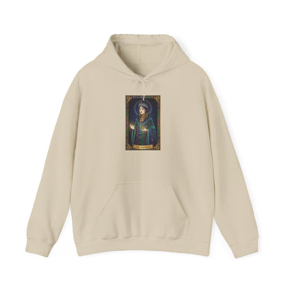 Empress Arcana Portrait Tarot Hoodie | classic tarot style, modern tarot apparel