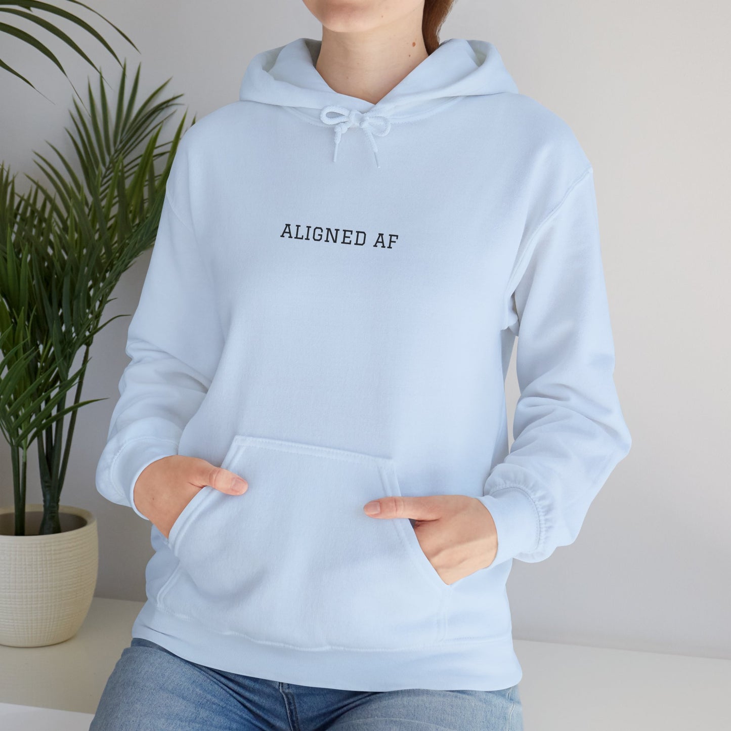 Aligned AF Hoodie | Chakra Spiral Meditation Back Graphic