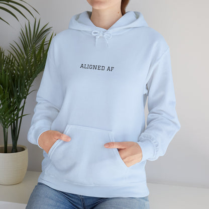 Aligned AF Hoodie | Chakra Spiral Meditation Back Graphic