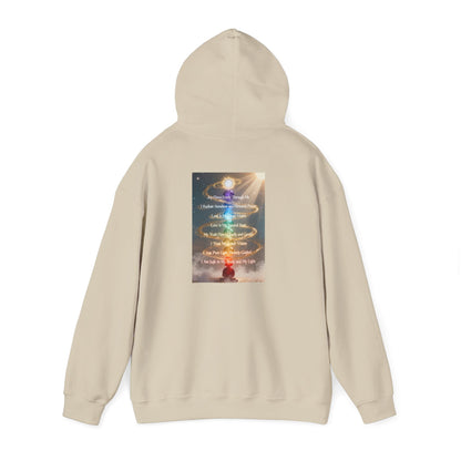 Aligned AF Hoodie | Chakra Spiral Meditation Back Graphic