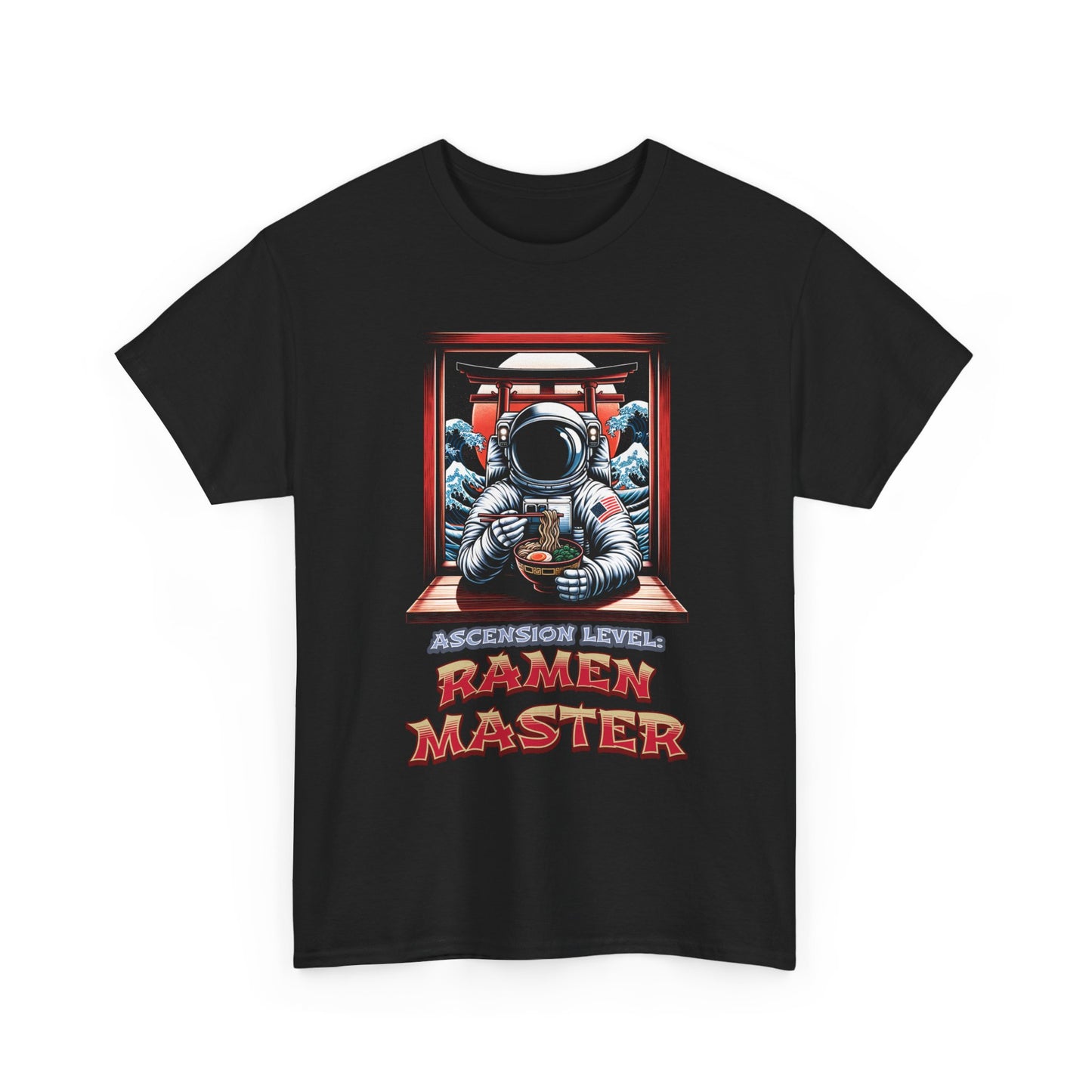 Ramen Master — Astronaut Slurping Ramen Tee ("Ascension level: Ramen Master")