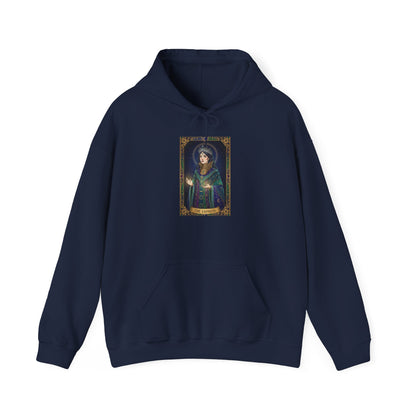 Empress Arcana Portrait Tarot Hoodie | classic tarot style, modern tarot apparel