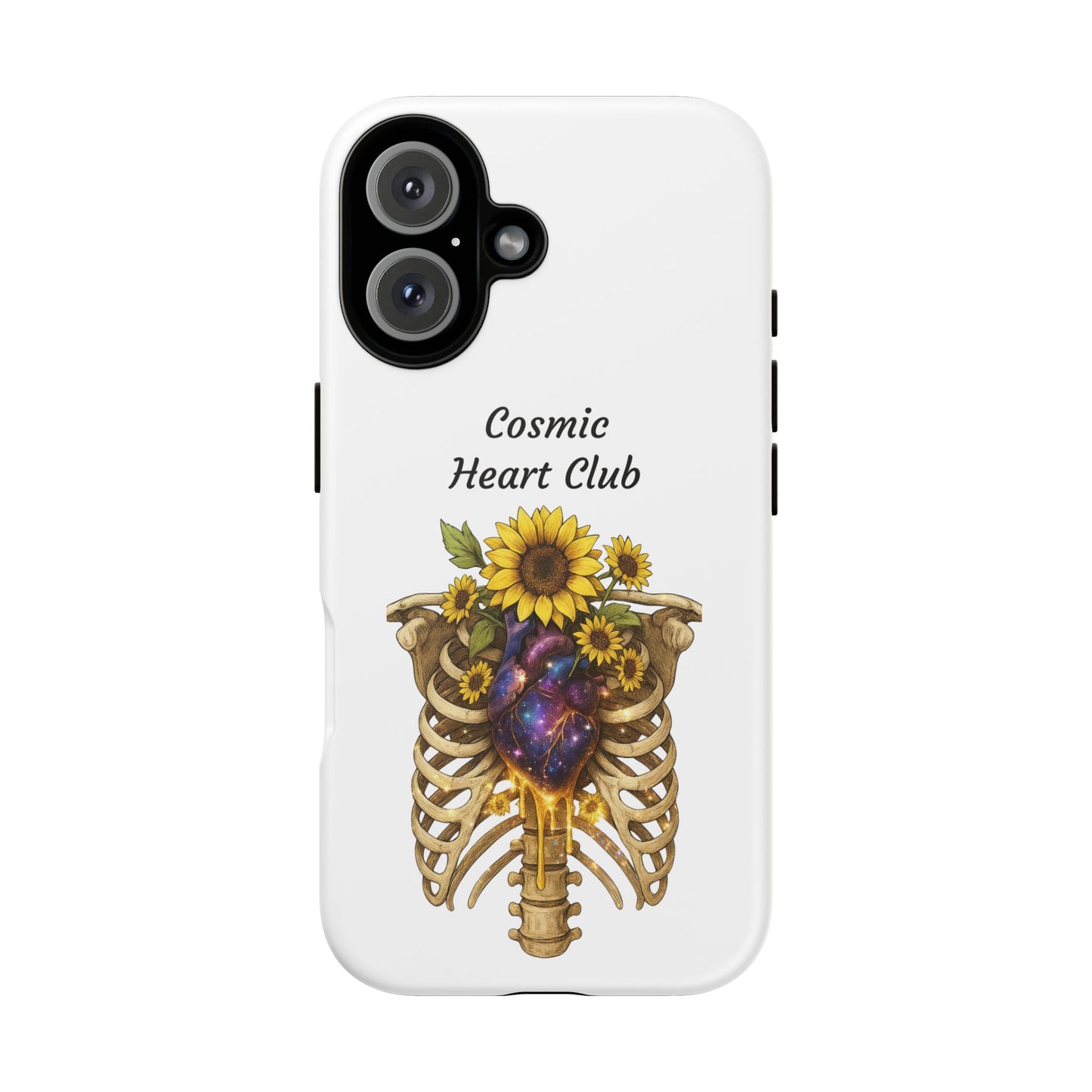 Tough Cases - 'Cosmic Heart Club' Floral Ribcage Phone Case