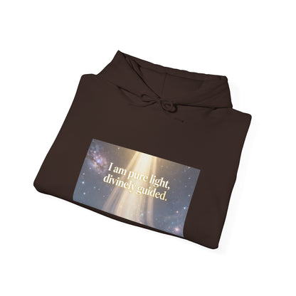I Am Pure Light Divine Guided | Spiritual Inspirational Graphic Hoodie