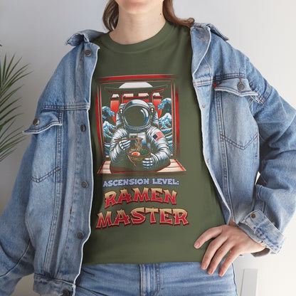 Ramen Master — Astronaut Slurping Ramen Tee ("Ascension level: Ramen Master")