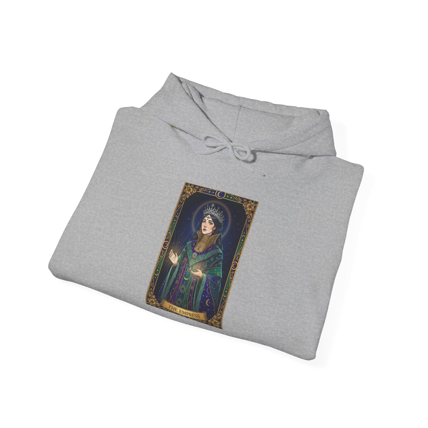 Empress Arcana Portrait Tarot Hoodie | classic tarot style, modern tarot apparel