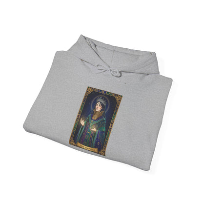Empress Arcana Portrait Tarot Hoodie | classic tarot style, modern tarot apparel