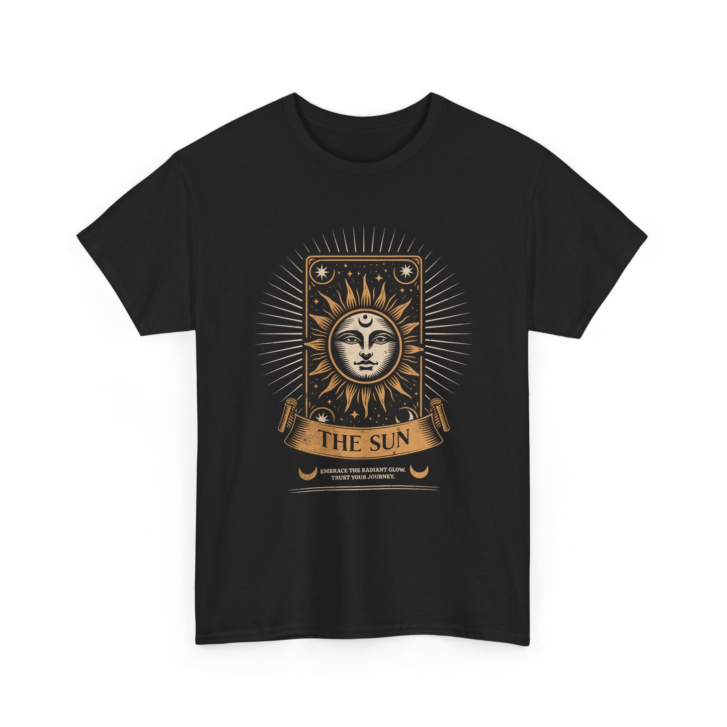 "The Sun" Tarot Tee — Vintage Celestial Sun Card Graphic T-Shirt