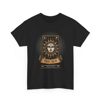 "The Sun" Tarot Tee — Vintage Celestial Sun Card Graphic T-Shirt