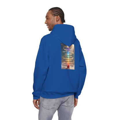 Aligned AF Hoodie | Chakra Spiral Meditation Back Graphic
