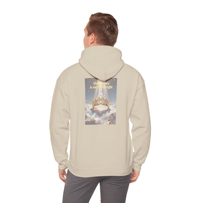 Abundance Is My Birthright Hoodie — Spiritual Affirmation Graphic Hoodie