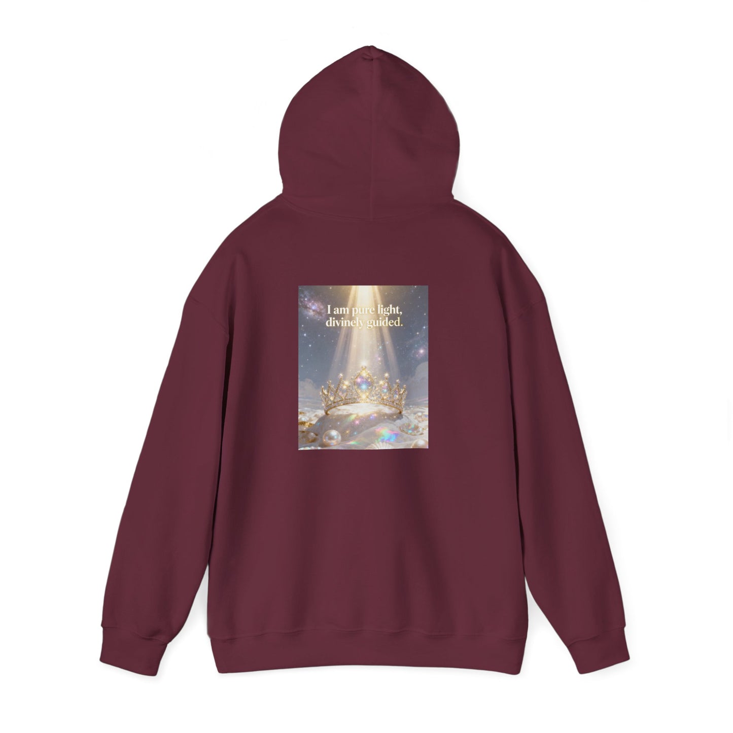 I Am Pure Light Divine Guided | Spiritual Inspirational Graphic Hoodie