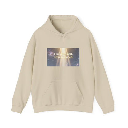 I Am Pure Light Divine Guided | Spiritual Inspirational Graphic Hoodie