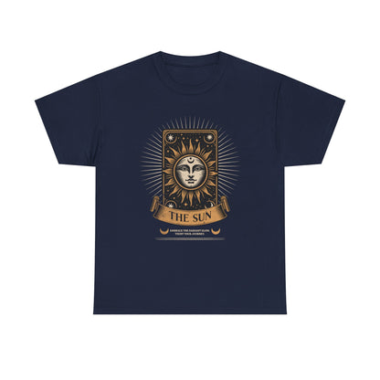 "The Sun" Tarot Tee — Vintage Celestial Sun Card Graphic T-Shirt
