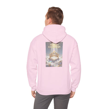 Abundance Is My Birthright Hoodie — Spiritual Affirmation Graphic Hoodie